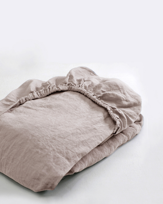 Silky linen mattress cover
