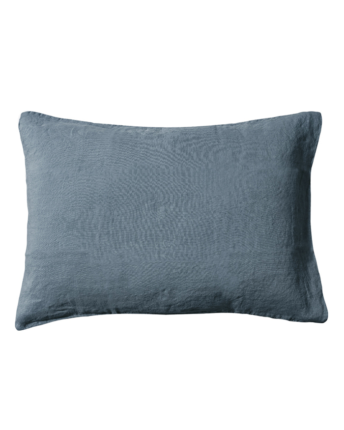 PEBBLE PILLOW CASE washed blue